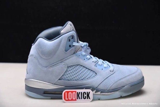 Official Maikesneakers DD9336-400 Air (W) Retro 5 Bluebird Jordan 0814